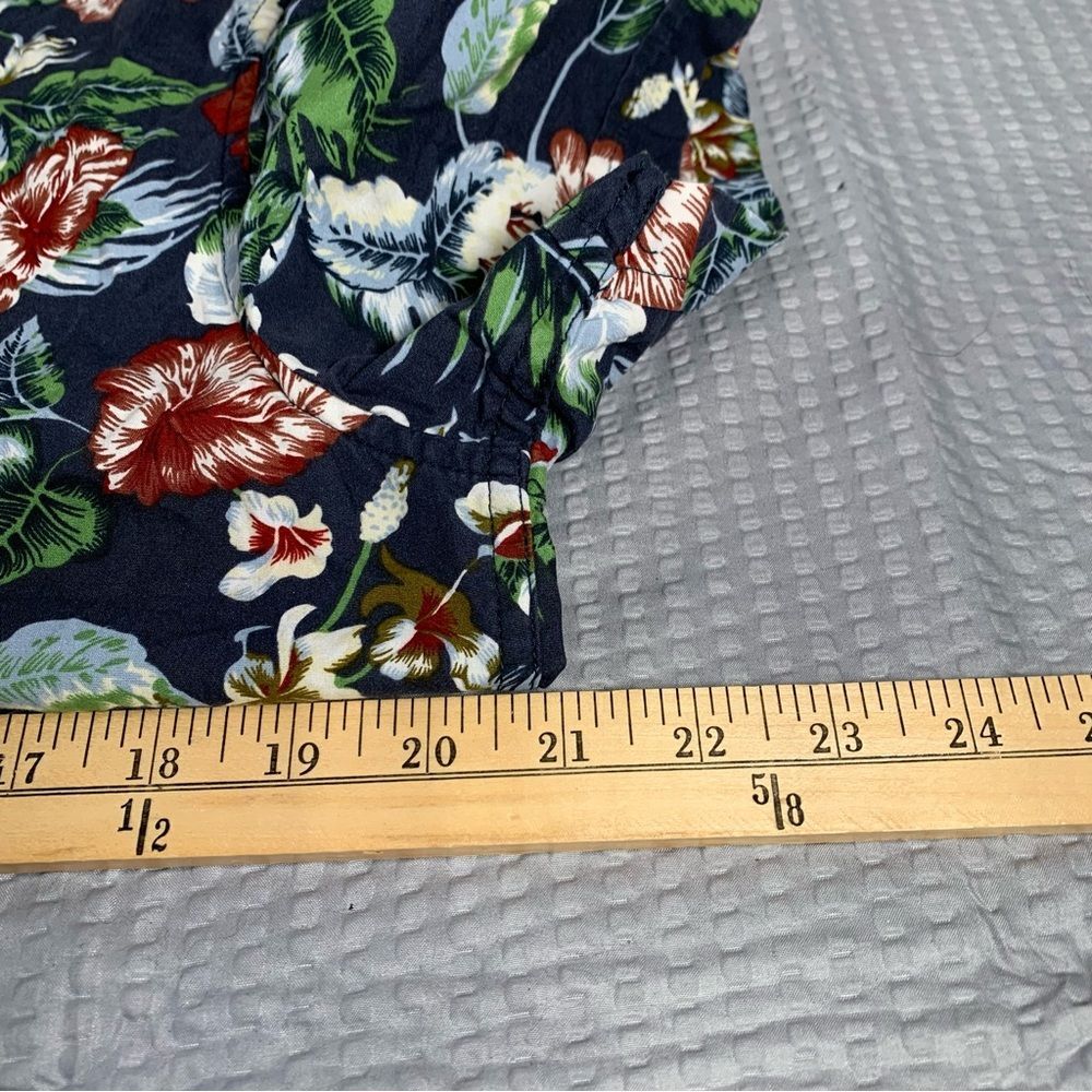 American Heritage Men's Short Sleeve Slim Fit Hawaiian Button Down Shirt M #645 - Picture 6 of 7
